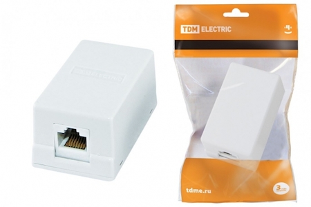 TDM ELECTRIC SQ1809-0003 Компьютерная розетка 1xRJ-45 TDM